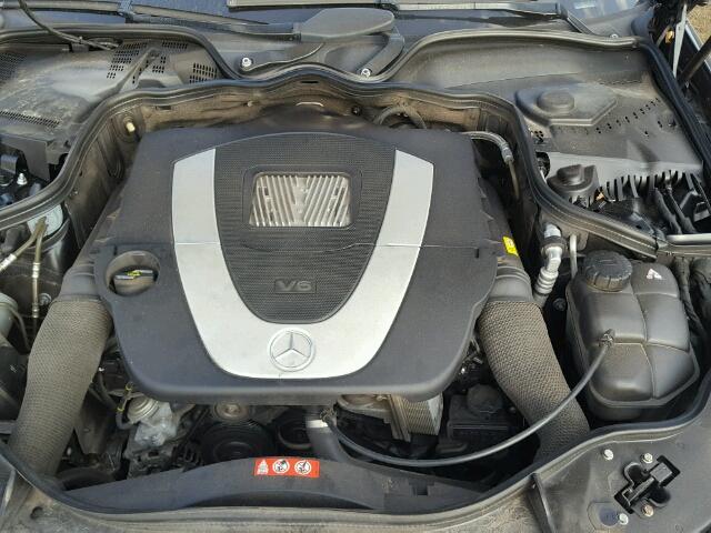 WDBUF56X57B034496 - 2007 MERCEDES-BENZ E 350 BLACK photo 7