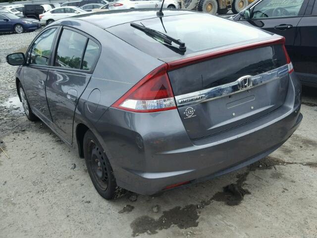 JHMZE2H3XCS002249 - 2012 HONDA INSIGHT GRAY photo 3