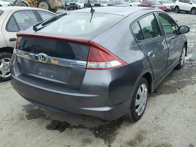 JHMZE2H3XCS002249 - 2012 HONDA INSIGHT GRAY photo 4