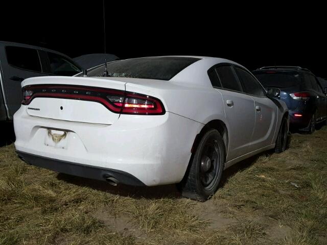 2C3CDXAT9FH906904 - 2015 DODGE CHARGER WHITE photo 4