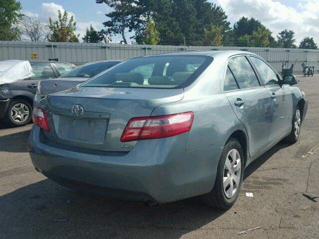 4T4BE46K49R124970 - 2009 TOYOTA CAMRY GREEN photo 4