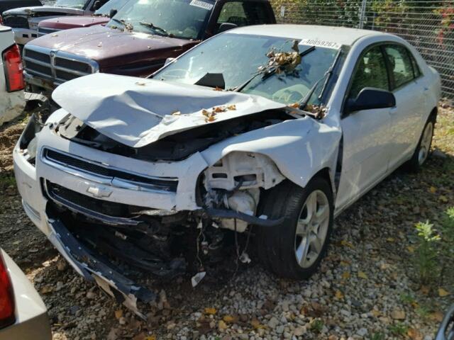 1G1ZG57B594200314 - 2009 CHEVROLET MALIBU LS WHITE photo 2