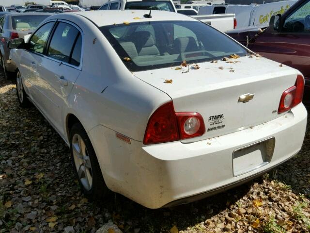 1G1ZG57B594200314 - 2009 CHEVROLET MALIBU LS თეთრი ფოტო 3