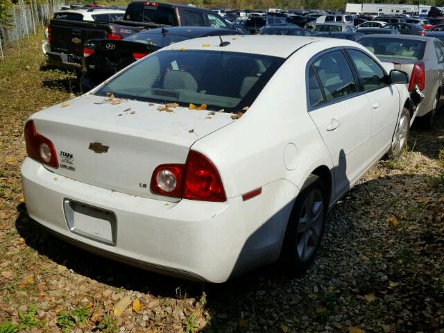 1G1ZG57B594200314 - 2009 CHEVROLET MALIBU LS WHITE photo 4