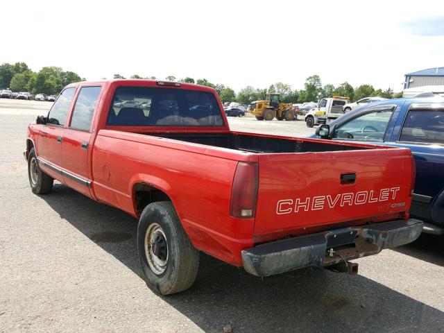 1GTGC33F1WF051388 - 1998 GMC SIERRA C35 RED photo 3