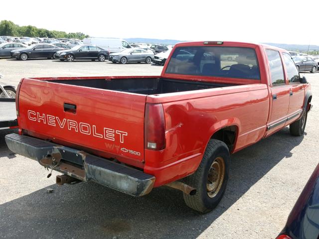 1GTGC33F1WF051388 - 1998 GMC SIERRA C35 RED photo 4