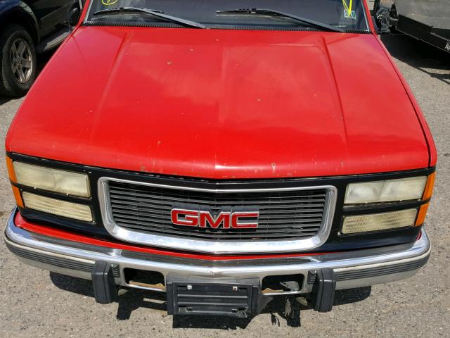 1GTGC33F1WF051388 - 1998 GMC SIERRA C35 RED photo 7