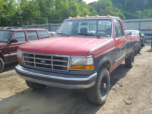 1FTHF26MXNNA01187 - 1992 FORD F250 TWO TONE photo 2