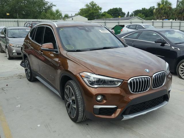 WBXHT3C31H5F69770 - 2017 BMW X1 XDRIVE2 BROWN photo 1