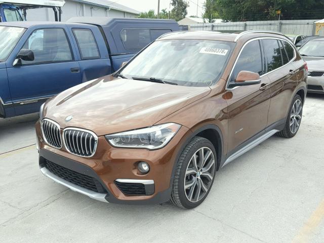 WBXHT3C31H5F69770 - 2017 BMW X1 XDRIVE2 BROWN photo 2