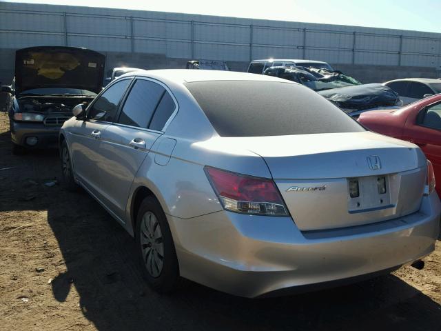 JHMCP263X8C035501 - 2008 HONDA ACCORD LX SILVER photo 3