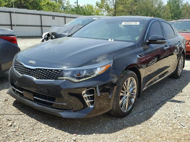 5XXGV4L26HG167333 - 2017 KIA OPTIMA SXL BLACK photo 2