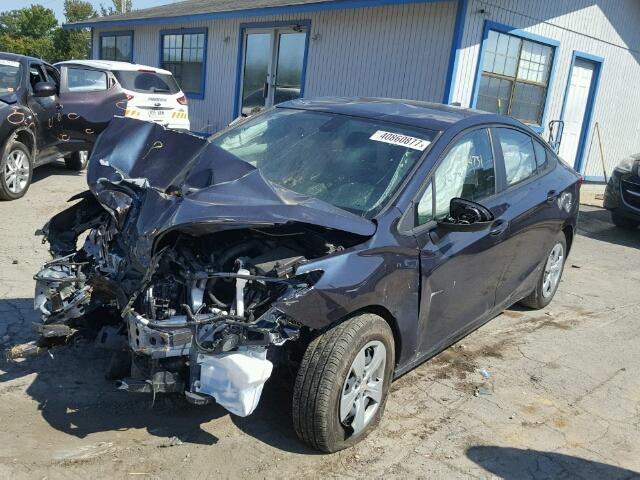 1G1BC5SM2G7278633 - 2016 CHEVROLET CRUZE LS BLUE photo 2