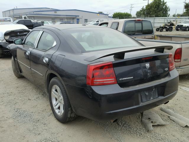 2B3KA53H07H834572 - 2007 DODGE CHARGER BLACK photo 3