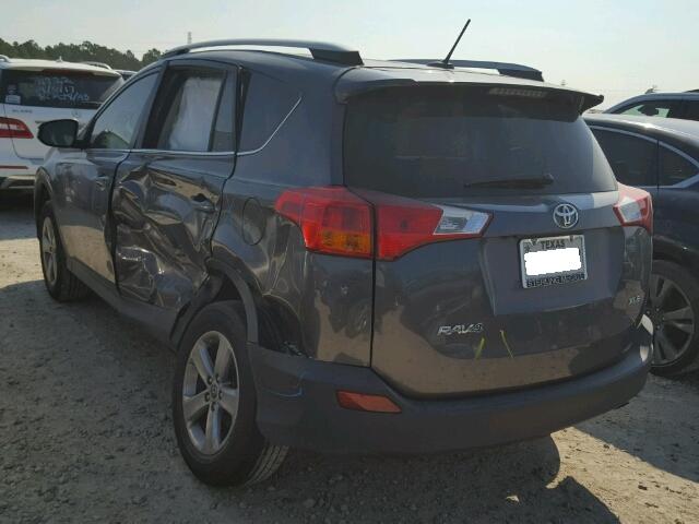 2T3WFREV5FW147582 - 2015 TOYOTA RAV4 GRAY photo 3