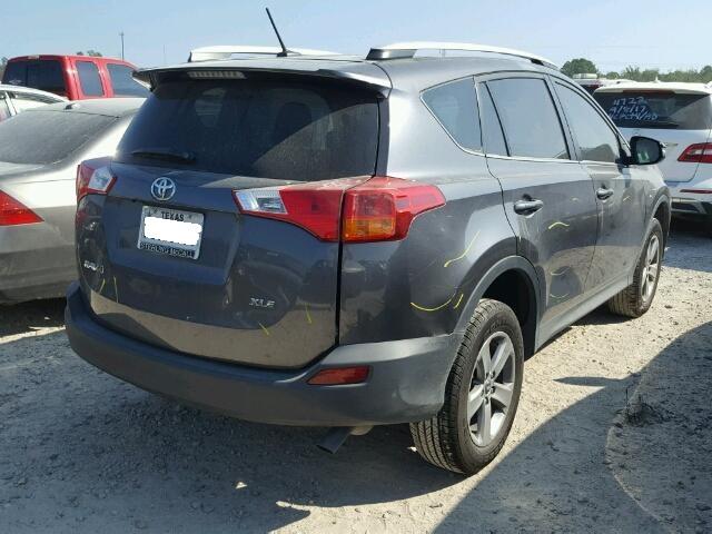 2T3WFREV5FW147582 - 2015 TOYOTA RAV4 GRAY photo 4