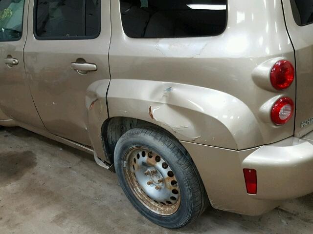 3GNDA13D38S527738 - 2008 CHEVROLET HHR LS ოქროსფერი ფოტო 9