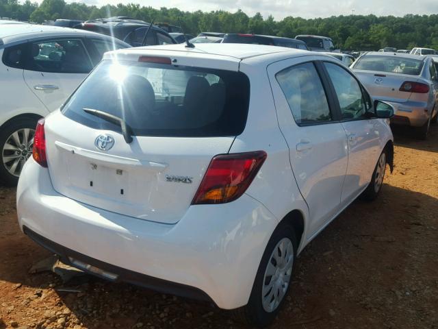 VNKKTUD37HA079594 - 2017 TOYOTA YARIS L WHITE photo 4