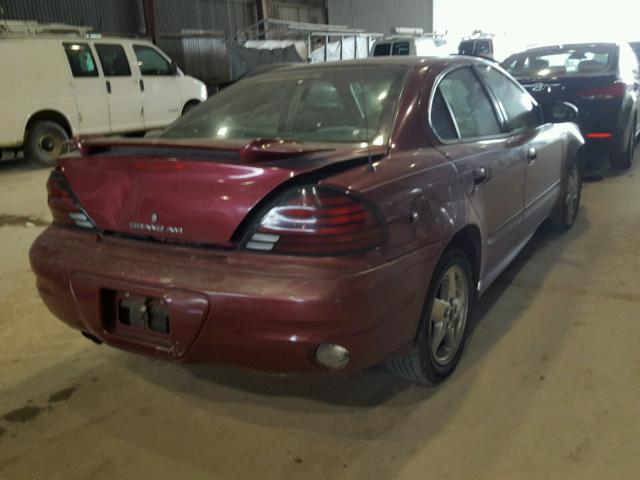 1G2NF52E14M587807 - 2004 PONTIAC GRAND AM S MAROON photo 4