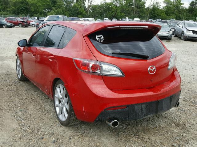 JM1BL1H38A1335104 - 2010 MAZDA SPEED 3 红色 照片 3
