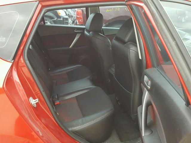 JM1BL1H38A1335104 - 2010 MAZDA SPEED 3 红色 照片 6