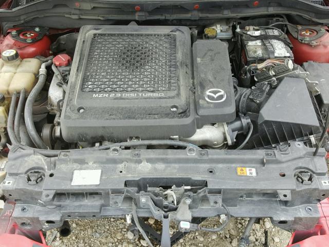 JM1BL1H38A1335104 - 2010 MAZDA SPEED 3 红色 照片 7