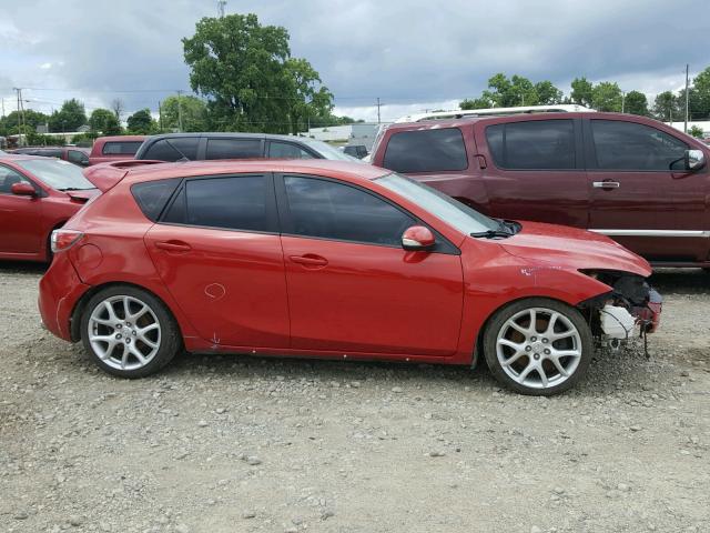 JM1BL1H38A1335104 - 2010 MAZDA SPEED 3 RED photo 9