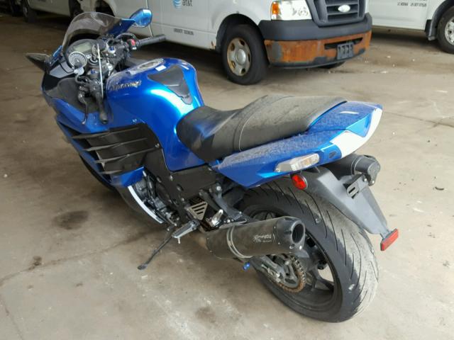 JKBZXNE18CA000253 - 2012 KAWASAKI ZX1400 EC BLUE photo 3