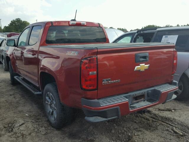 1GCGSCE31F1228668 - 2015 CHEVROLET COLORADO MAROON photo 3