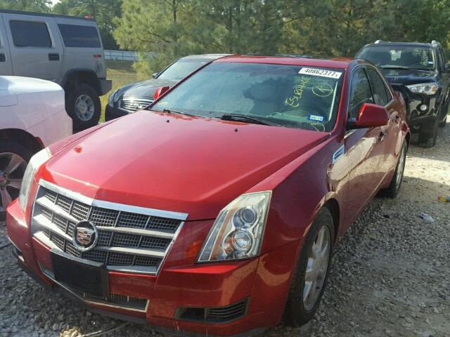 1G6DP57V080117720 - 2008 CADILLAC CTS HI FEA BURGUNDY photo 2