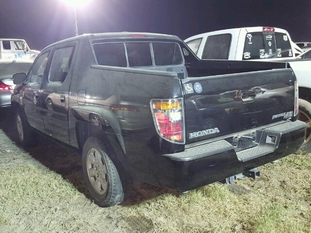 2HJYK16577H517481 - 2007 HONDA RIDGELINE BLACK photo 3