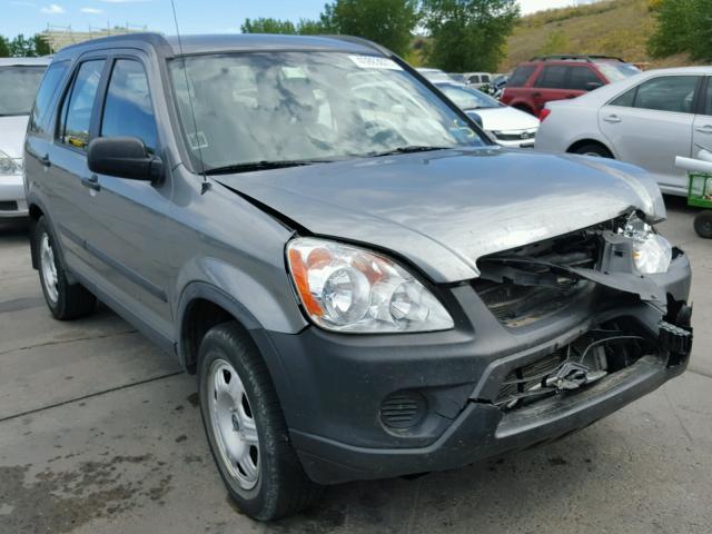 JHLRD78585C017559 - 2005 HONDA CR-V LX GRAY photo 1