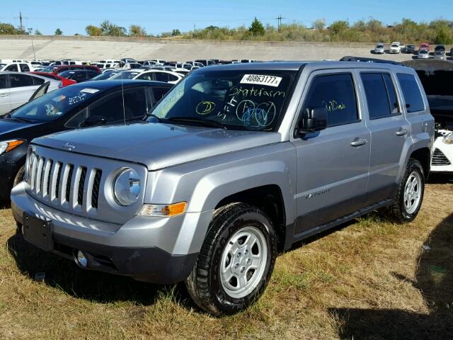 1C4NJPBB1HD120968 - 2017 JEEP PATRIOT SP SILVER photo 2