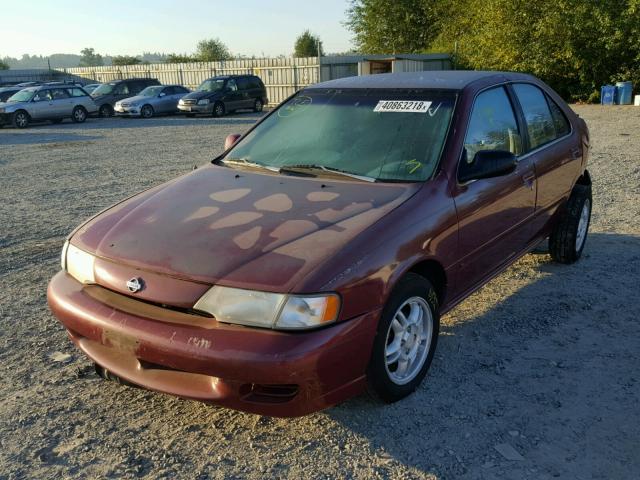 3N1AB41D9XL098713 - 1999 NISSAN SENTRA BAS MAROON photo 2