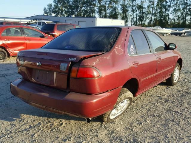 3N1AB41D9XL098713 - 1999 NISSAN SENTRA BAS MAROON photo 4