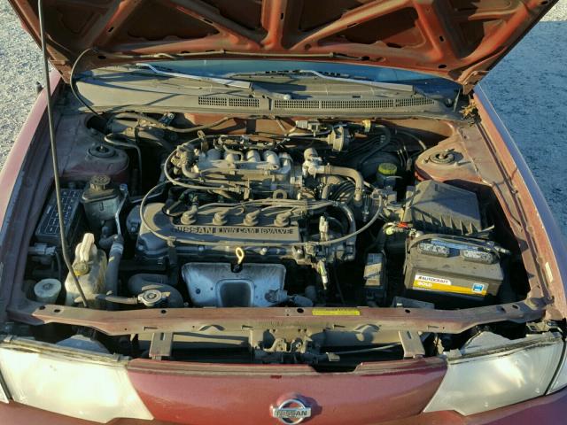 3N1AB41D9XL098713 - 1999 NISSAN SENTRA BAS MAROON photo 7