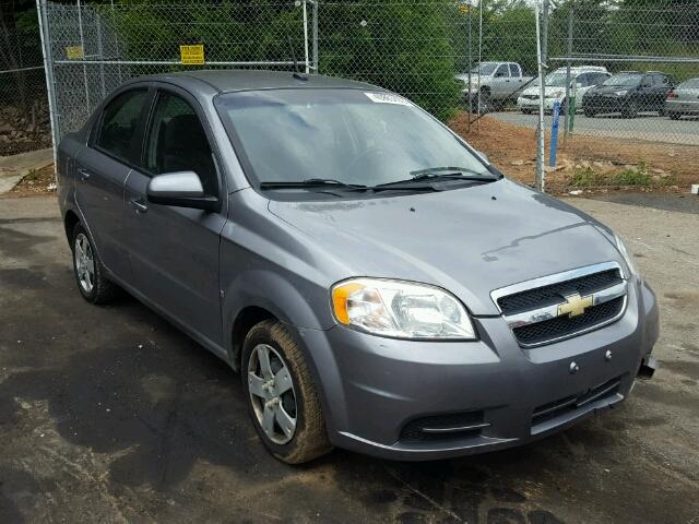 KL1TD56E49B394080 - 2009 CHEVROLET AVEO LS GRAY photo 1