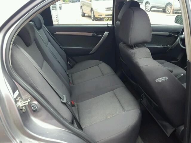 KL1TD56E49B394080 - 2009 CHEVROLET AVEO LS GRAY photo 6