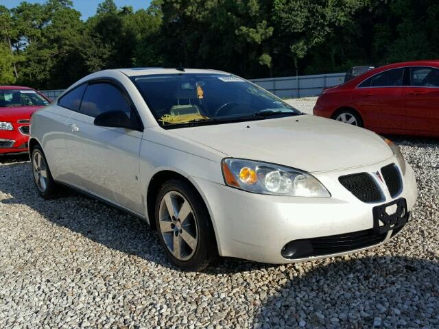 1G2ZH17N894213764 - 2009 PONTIAC G6 GT WHITE photo 1