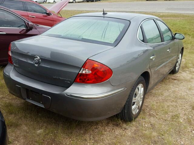 2G4WC582781335532 - 2008 BUICK LACROSSE C GRAY photo 4