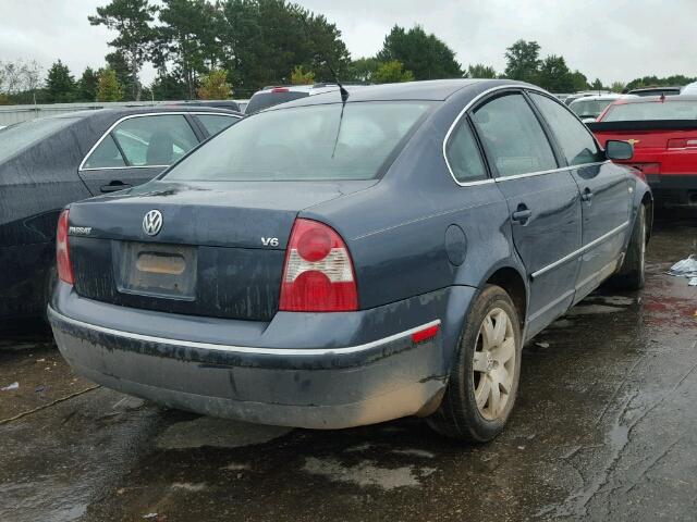 WVWRH63B72P292806 - 2002 VOLKSWAGEN PASSAT BLUE photo 4