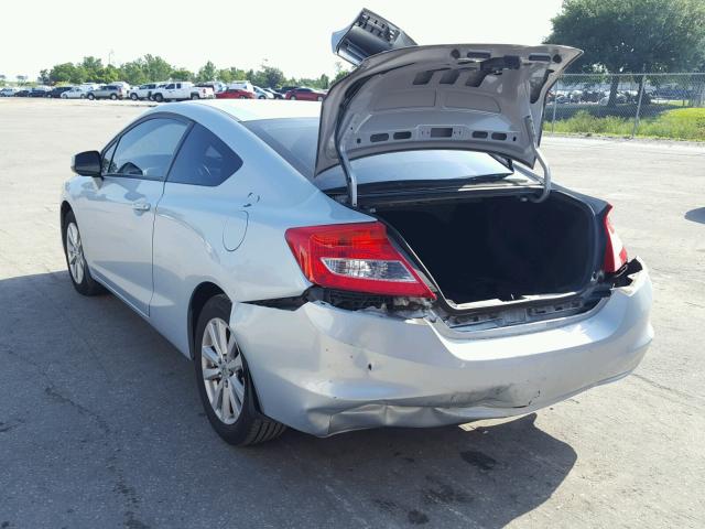 2HGFG3B04CH500121 - 2012 HONDA CIVIC EXL 蓝色 照片 3