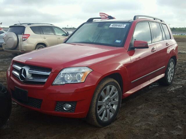 WDCGG8HB9AF327360 - 2010 MERCEDES-BENZ GLK 350 4M RED photo 2