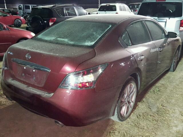 1N4AA5AP1CC834863 - 2012 NISSAN MAXIMA MAROON photo 4