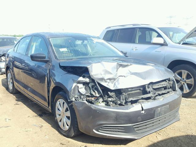 3VW2K7AJ9EM404502 - 2014 VOLKSWAGEN JETTA BASE Մոխրագույն լուսանկար 1