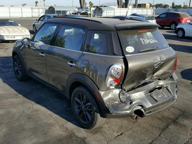 WMWZC3C53DWP22005 - 2013 MINI COOPER S C GRAY photo 3