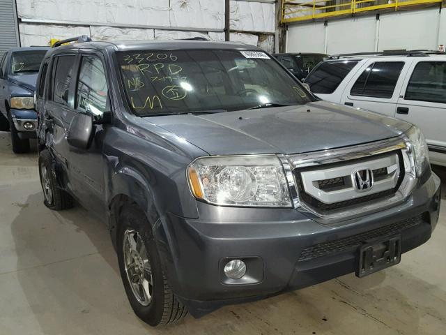 5FNYF4H71BB097594 - 2011 HONDA PILOT EXLN GRAY photo 1