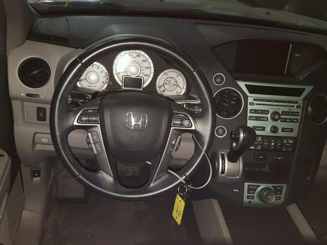 5FNYF4H71BB097594 - 2011 HONDA PILOT EXLN GRAY photo 9