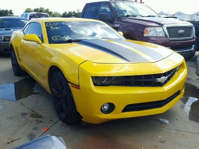 2G1FF1ED6B9134586 - 2011 CHEVROLET CAMARO YELLOW photo 1