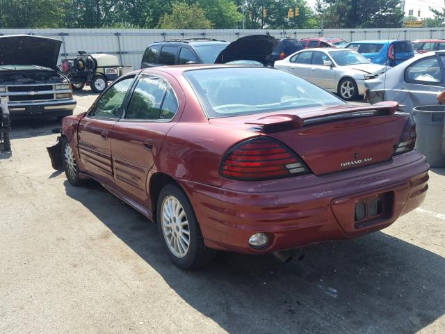 1G2NF52E51M655165 - 2001 PONTIAC GRAND AM S Bordo foto 3